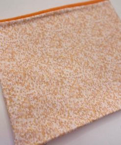 Alternative view of White Peach and Orange Fleece Lined Neckwarmer