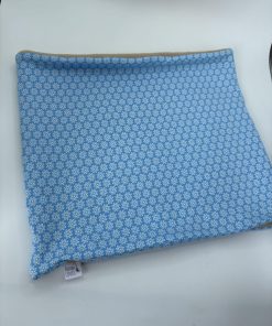 Alternative view of Light Blue and White Fleece Lined Neckwarmer