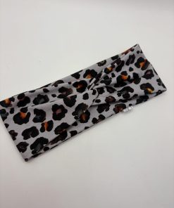 Grey Animal Print Bandana