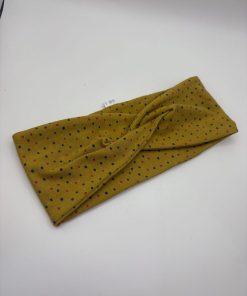 Mustard and Pink Polka Dot Bandana