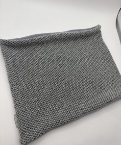 Alternative view of Grey Metallic Honeycomb Knit Fleece Lined Neckwarmer