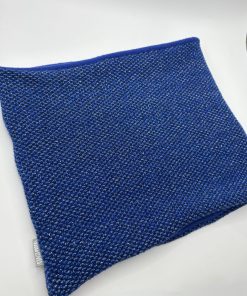 Alternative view of Royal Blue Metallic Honeycomb Knit Fleece Lined Neckwarmer