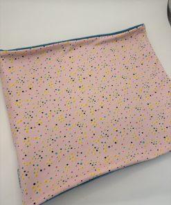 Alternative view of Baby Pink and Turquoise Sprinkles Fleece Lined Neckwarmer