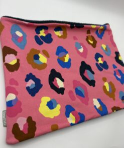 Pink Multicolour Animal Print Fleece Lined Neckwarmer - Image 2