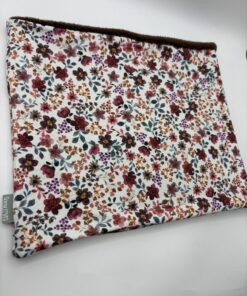 Brown and Green Flowers Fleece Lined Neckwarmer - Image 2