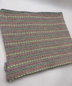 Grey with Neon Lines Fleece Lined Neckwarmer - Image 2