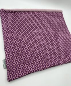 Alternative view of Purple and Pink Geometric Fleece Lined Neckwarmer