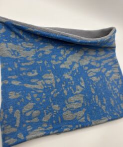 Blue and Grey Fleece Lined Neckwarmer - Image 2