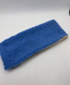 Alternative view of Blue Teddy and Beige Fleece Reversible Headband