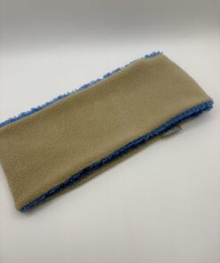 Blue Teddy and Beige Fleece Reversible Headband - Image 3