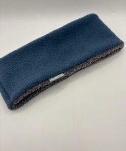 Purple Teddy and Denim Fleece Reversible Headband - Image 3